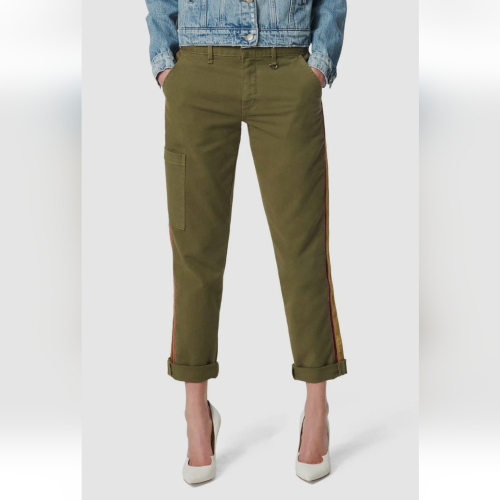 Joes Womens Pants with Velvet Maroon and Yellow Accents